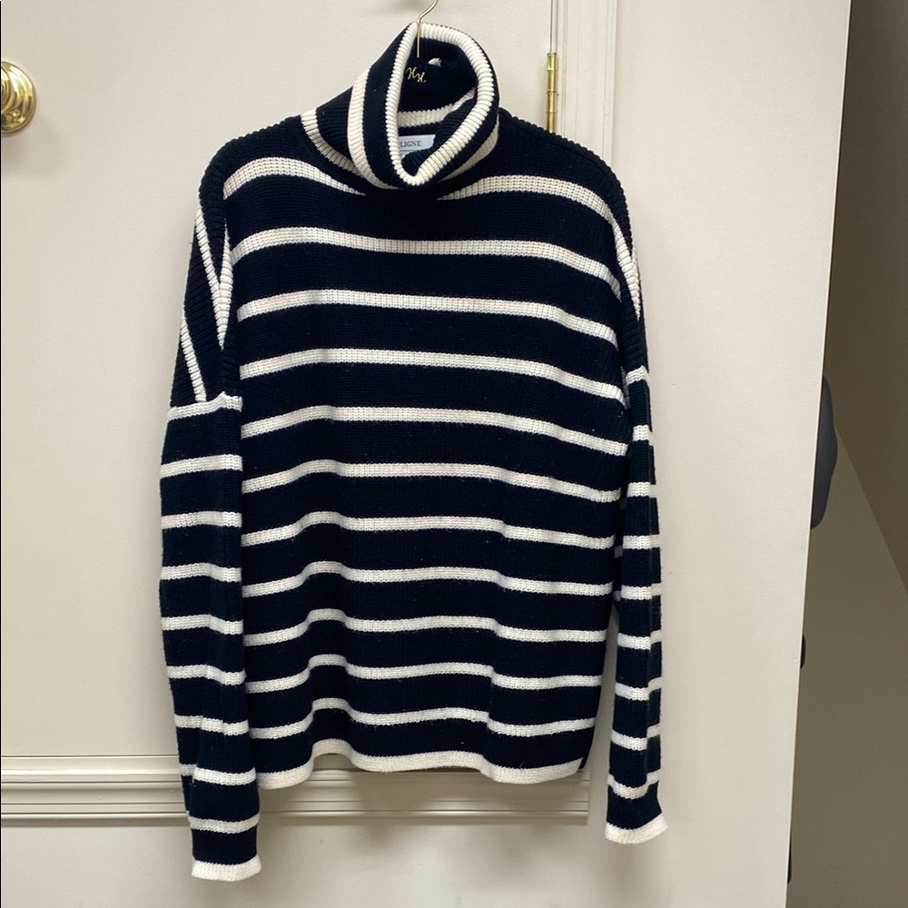 Black and White Striped Sweater